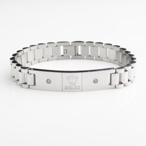 دستبند ساعتی مردانه استیل rolex